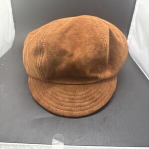 Kokin New York Suede Newsboy Cap Brown Gatsby Hat Men's / Women's Designer